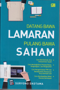 DATANG BAWA LAMARAN PULANG BAWA SAHAM