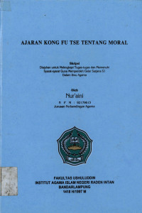 Ajaran kong fu tse tentang moral