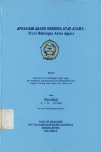 Apresiasi Anand Krishna atas agama : Studi hubungan antar agama.