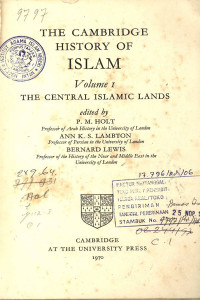 The Cambridge history of Islam jil.1