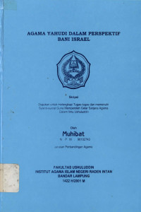 Agama Yahudi dalam persepektif Bani Israel