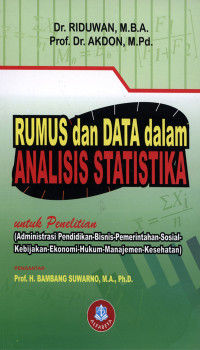 Rumus dan data dalam analisis statistika