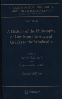 AHistory of the Philosophy of Law From the Ancient Greeks to the Scholastics.