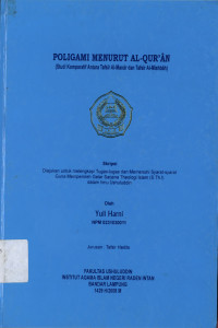 Poligami menurut Al-Qur'an : Studi komparatif antara tafsir Al-Manar dan tafsir Al-Misbah