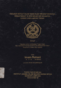 Pengaruh ikhtilap dalam hukum islam terhadap kehidupan bermasyarakat didesa Banjar Sari Kecamatan Gunung Sugih Lampung Tengah