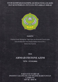 Studi komparasi kompilasi hukum islam (KHI) dan kuh perdata tentang penarikan hibah