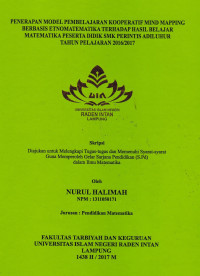 Penerapan model pembelajaran kooperatif mind mapping berbasis entnomatematika terhadap hasil belajar matematika peserta didik SMK Perintis Adiluhur Tahun Pelajaran 2016/2017