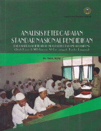 Analisis ketercapaian standar nasional  standar pendidikan pada madrasah Iftidaiyah swasta dikota Bandar Lampung