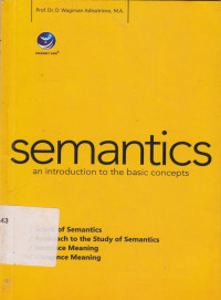 Semantics an introduction to yhe basic concept
