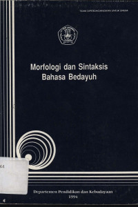 Morfologi dan sintaksis bahasa Bedayuh