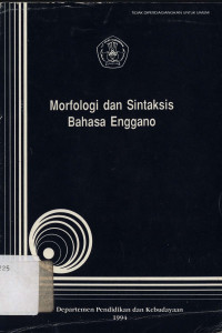 Morfologi dan sintaksis bahasa Enggano