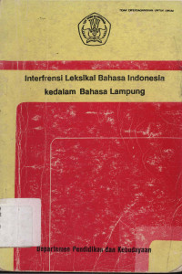 Interfrensi leksikal bahasa Indonesia kedalam bahasa Lampung