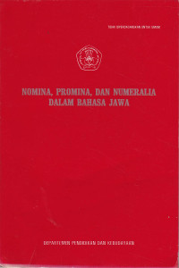 Nomina,Promina, dan Numeralia Dalam Bahasa Jawa