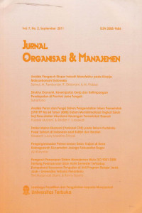 Jurnal : Organisasi dan Manajemen
