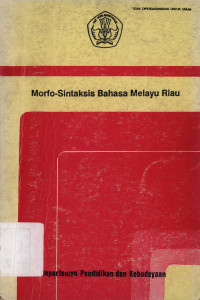 Morfo-sintaksis bahasa Melayu Riau