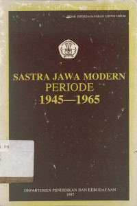Sastra Jawa modern periode 1945-1965