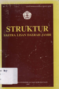 Struktur sastra lisan daerah Jambi