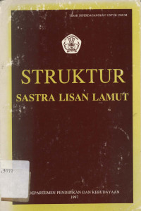 Struktur sastra lisan Lamut