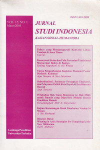 Jurnal : Studi Indonesia