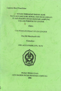 Studi terhadap bahan ajar mata kuliah ilmu sosial dan keagamaan di IAIN Raden Intan Bandar Lampung dalam perspektif gender