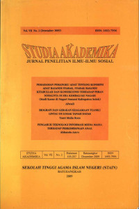 Jurnal : Studia Islamika