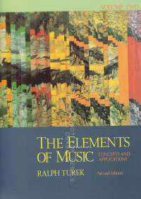 Workbook for the elements of music : concepts and applications Volume 2