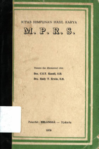 Kitab Himpunan Hasil Karya MPRS