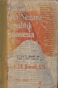 Hukum tata negara Republik Indonesia buku 1