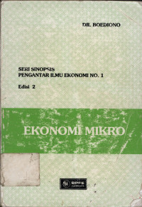 Ekonomi mikro: Seri sinopsis pengantar ilmu ekonomi No.1