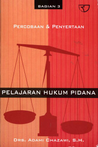 Pelajaran hukum pidana Jil.3