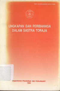 Ungkapan dan pribahasa dalam sastra Toraja