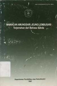 Wawacan Amungsari Jeung Lembusari : Terjemahan dari bahasa Sunda